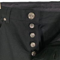 Chrome Hearts クロムハーツ フレアニー ストレート ブラックデニムパンツ Size 34 福生店