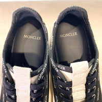 MONCLER モンクレール GLISSIERE LOW TOP SNEAKERS キャンバス ローカットスニーカー ブラック レディース Size 39 (約24cm) 福生店