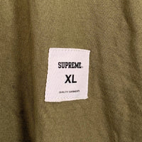 SUPREME シュプリーム 21AW Plaid Sleeve L/S Top フットボールロングスリーブTシャツ チェックスリーブ オリーブ Size XL 福生店