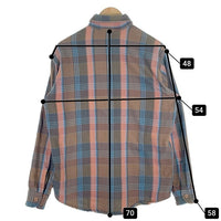 80's BIG MAC ビッグマック フランネルチェックシャツ ブラウン ブルー USA製 Size M 福生店