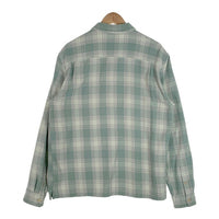 STUSSY ステューシー チェック フランネルシャツ グリーン インド製 Size L 福生店