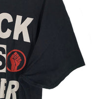 BLACK LIVES MATTER ブラックライヴズマター プリントTシャツ ブラック Size 2XL 福生店