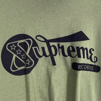 SUPREME シュプリーム 24SS Records Tee レコード プリントTシャツ モスグリーン Size XXL 福生店