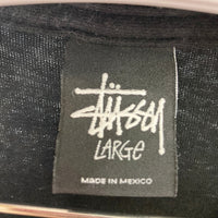 A BATHING APE アベイシングエイプ STUSSY ステューシー 30周年記念 マルチアイコン Tシャツ ブラック sizeL 瑞穂店