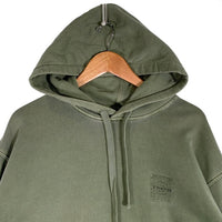 COACH コーチ HOODIE プルオーバースウェットパーカー フーディ ウォッシュ加工 オリーブ CF811 Size L-XL 相当 福生店