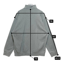 Carhartt WIP カーハートワークインプログレス Half Zip American Script Sweat ハーフジップ プルオーバースウェットトレーナー グレー Size XL 瑞穂店