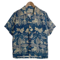 SUN SURF サンサーフ ガーゼコットン アロハシャツ ブルー SS37217 Size M 福生店