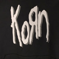 adidas アディダス Korn コーン HOODIE スリーストライプ プルオーバースウェットパーカー ブラック IN9102 Size JP XS 福生店