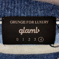 glamb グラム Jade border knit ジェイドボーダーニット ポケットTシャツ GB17SM/KNT05 インディゴ Size 4 瑞穂店