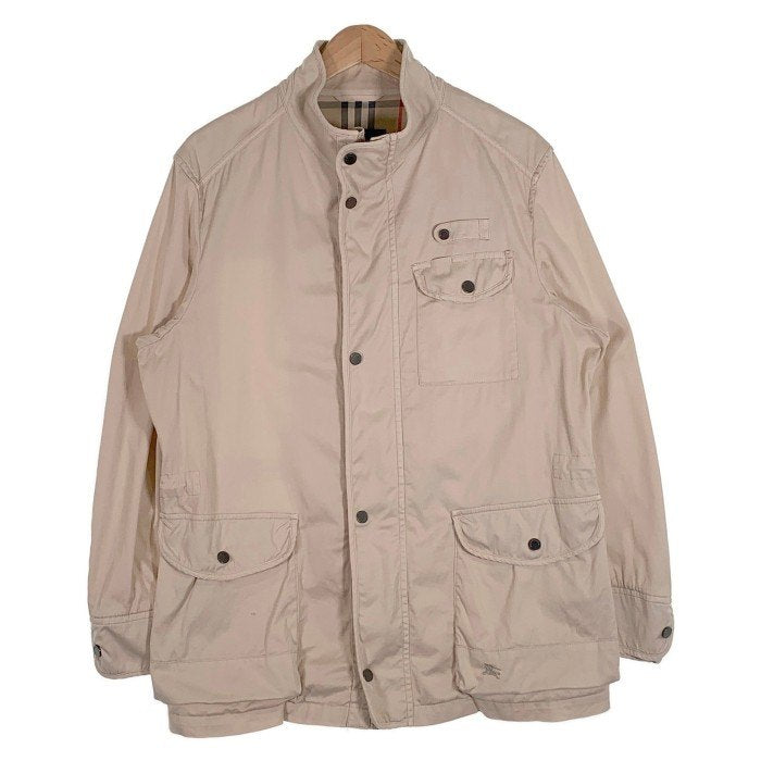 BURBERRY LONDON バーバリーロンドン スタンドカラー マルチポケットジャケット ベージュ BBP10-226-04 Size L 福生店