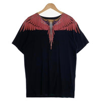 MARCELO BURLON マルセロバーロン フェザープリント Tシャツ ブラック Size XL 相当 福生店
