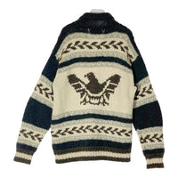 CHAPS RALPH LAUREN チャップス ラルフローレン ジップアップ カウチンセーター サンダーバード ウール ダークグレー Size2L 瑞穂店