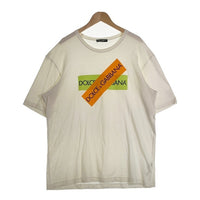 DOLCE&GABBANA ドルチェアンドガッバーナ ロゴプリント Tシャツ ホワイト Size 54 福生店