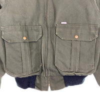 90`s Carhartt カーハート ダック ボンバージャケット サンタフェ モスグリーン JR264 Size L 福生店