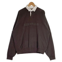 FEAR OF GOD フィアオブゴッド ESSENTIAL エッセンシャル LS POLO 長袖 ポロシャツ チャコール オフブラック Size M 福生店