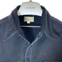 BUZZ RICKSON'S バズリクソンズ BR26081 ヘリンボーン コットンツイル 長袖ワークシャツ ブラック size15-15 1/2 瑞穂店