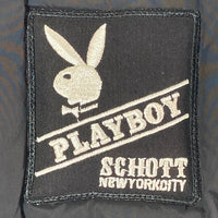 SCHOTT ショット PLAYBOY プレイボーイ 中綿ベスト ブラック sizeL 瑞穂店