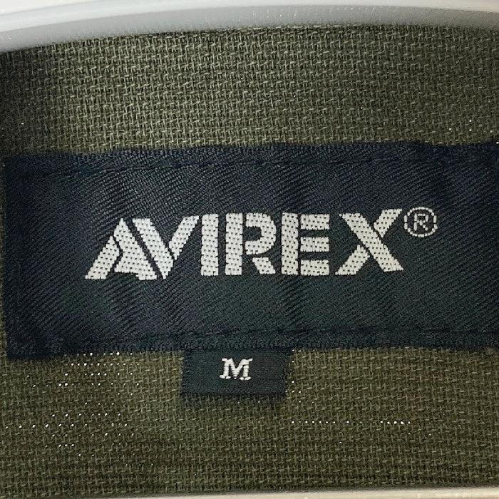 美品 希少 AVIREX 大きいサイズ 5L 4XL アーミーシャツ ベージュ