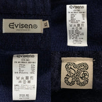 EVISEN SKATEBOARDS エビセンスケートボード ZEN AKU MOHAIR CREW KNIT 善悪 モヘアクルーネックニットセーター ネイビー 23FW-KN01 Size XL 福生店