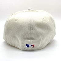 90's New Era ニューエラ MLB ニューヨーク・ヤンキース 59FIFTY ベースボールキャップ ホワイト ウール USA製 Size 7 1/8 (56.8cm) 福生店