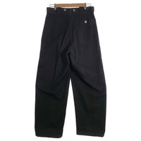 60's SWISS ARMY スイス軍 デニムオーバーパンツ ブラック 後染め アルミボタン Size w82cm 福生店