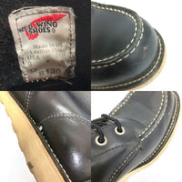 RED WING レッドウィング 8130 アイリッシュセッター ブラッククローム モックトゥ 編み上げブーツ ブラック size42 瑞穂店
