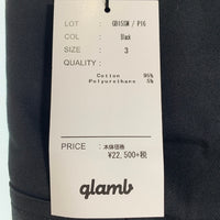 glamb グラム ジョセフ チノパンツ ブラック GB15SM/P16 Size 3 福生店