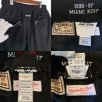 Just Don ジャストドン 20AW mitchell&ness ミッチェルアンドネス Swingman Shorts スウィングマンショーツ マイアミヒート メッシュ ショートパンツ バスパン ブラック Size M 福生店