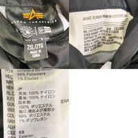 ALPHA アルファ New Era MLB LA Dodgers ニューエラ ロサンゼルスドジャース MA-1 フライトジャケット リバーシブル ブラック カモフラージュ Size 2XL 福生店