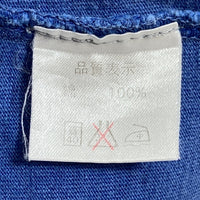 bitch skatebords ビッチ スケートボードズ 90's 首元ストライプ 胸ワンポイント Tシャツ ブルー sizeL 瑞穂店