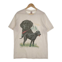 90's LSJ Sportswear ハンティングドッグ プリントTシャツ JERZEES USA製 Size L 福生店