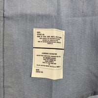90's DSCP U.S.NAVY 米海軍 ユーティリティシャツ ワッペン後付け ライトブルー 98年会計 Size XXL 福生店