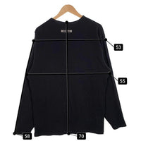 ESSENTIALS エッセンシャルズ ヘンリーネック サーマル ロングスリーブTシャツ ブラック オーバーサイズ Size S 福生店