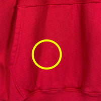 LES TIEN レスティエン プルオーバースウェットパーカー レッド Size XL 福生店
