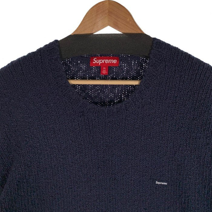 Supreme Bouclé Small Box Sweater Navy XLメンズ