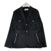 OURET オーレット ストライプ 7ポケット ジャケット ブラック size3 瑞穂店