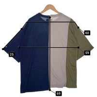 THE NORTH FACE PURPLE LABEL ノースフェイス パープルレーベル Asymmetly Logo アシンメトリーロゴ 半袖 Tシャツ マルチ NT3916N Size M 福生店