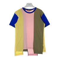COMME des GARCONS HOMME DEUX コムデギャルソンオムドゥ DK-T001 AD2022 マルチカラー 切替Tシャツ ピンク sieS 瑞穂店