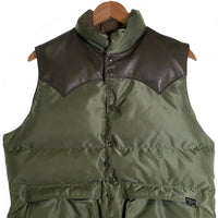 Rocky Mountain Featherbed ロッキーマウンテンフェザーベッド PORTER ポーター BEAMS ビームス ダウンベスト オリーブ 450-512-70 Size 40 福生店