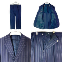 Polo Ralph Lauren ポロラルフローレン 3つボタン ストライプ テーラードジャケット セットアップ ネイビー sizeC102-W94-T180 瑞穂店