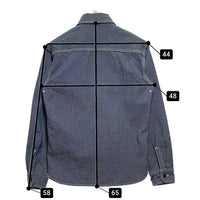 FLAT HEAD フラットヘッド ピンヒッコリー ワークシャツ ネイビー ホワイト CO-10W Size 36 瑞穂店