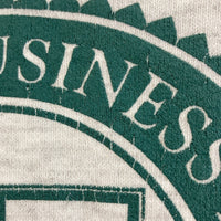JERZEES ジャージーズ USA製 UNIVERSITY OF BUSINESS HORIZONS ラバープリント スウェットトレーナー グレー sizeXL 瑞穂店