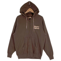 STANDARD CALIFORNIA スタンダードカリフォルニア SD US Cotton Script Logo Zip Hood Sweat コットン スクリプト ロゴ ジップ フード スウェット フーディー パーカー ブラウン Size XL 福生店