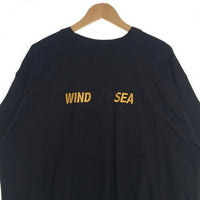 WIND AND SEA ウィンダンシー YOUANDSEA ロゴ刺繡 Tシャツ ブラック WDS-O-YAS-24-Q4-01 Size XL 福生店