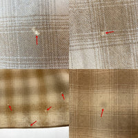 PENDLETON ペンドルトン 80's 白タグ ウール オンブレチェック ウエスタンシャツ ブラウン×ベージュ sizeL 瑞穂店