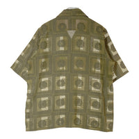 Needles ニードルズ S/S Classic Shirt クラシックシャツ 開襟 半袖 ジャカード オリーブ MR135 Size M 瑞穂店