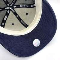 90's New Era ニューエラ 59FIFTY MLB ニューヨーク・ヤンキース デニムベースボールキャップ インディゴ USA製 Size 7 3/8 (58.7cm) 福生店