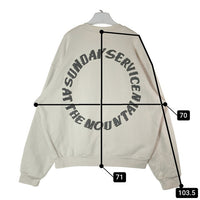 CPFM カクタスプラントフリーマーケット 19SS SUNDAY SURVICE HOLY SPIRIT クルーネックスウェットトレーナー アイボリー Size L 瑞穂店