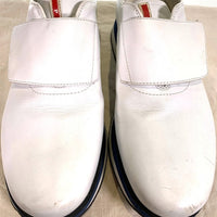 PRADA SPORT プラダスポーツ ベルクロ レザースリッポン スニーカー ホワイト 40 2351 Size 7 (25.5-26cm相当) 福生店