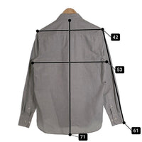 Aape By A BATHING APE エーエイプ ア ベイシング エイプ 長袖 シャツ グレー Size S 福生店